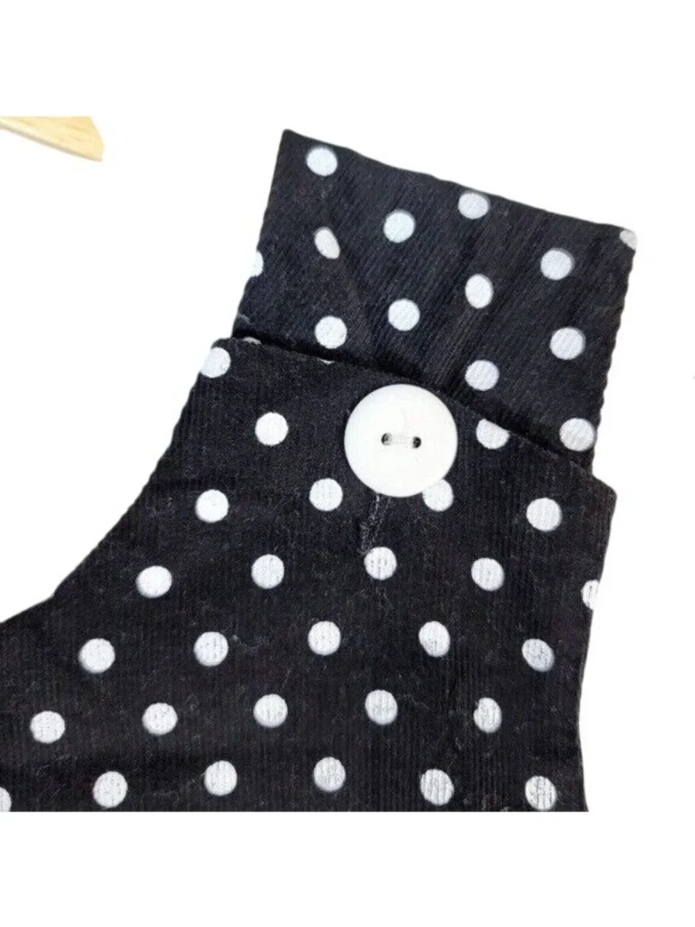 Lolly Wolly Doodle Dots Dress Black White Size 10 Ruffle Sleeveless Cotton NEW